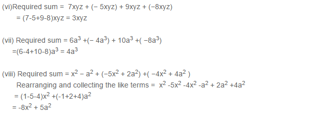 Algebraic Expressions RS Aggarwal Class 6 Maths Solutions Exercise 8C 1.2