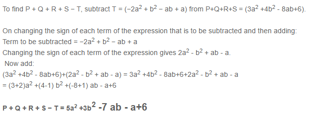 Algebraic Expressions RS Aggarwal Class 6 Maths Solutions Exercise 8C 10.2