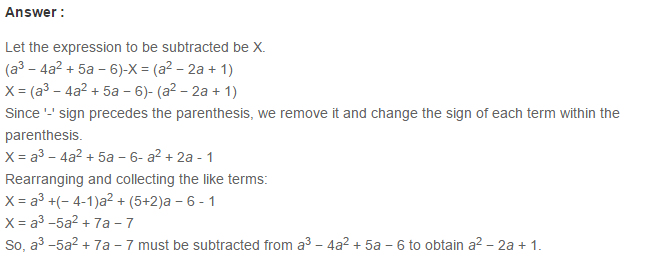 Algebraic Expressions RS Aggarwal Class 6 Maths Solutions Exercise 8C 11.1