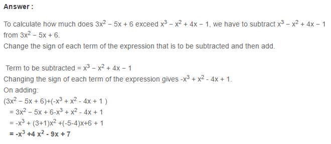 Algebraic Expressions RS Aggarwal Class 6 Maths Solutions Exercise 8C 14.1