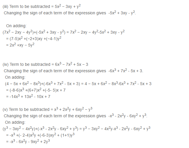 Algebraic Expressions RS Aggarwal Class 6 Maths Solutions Exercise 8C 5.2