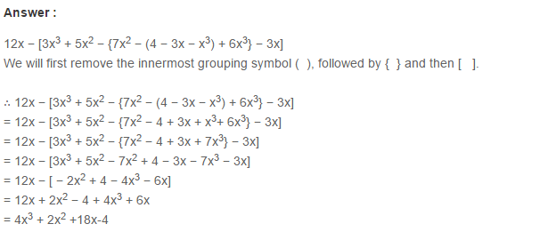 Algebraic Expressions RS Aggarwal Class 6 Maths Solutions Exercise 8D 10.1