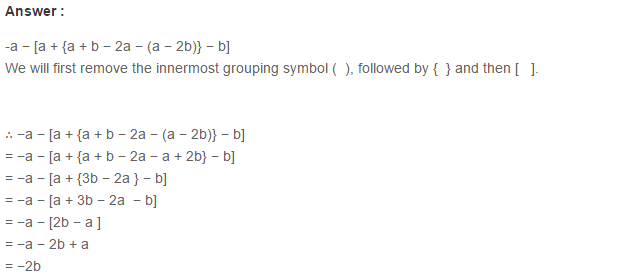 Algebraic Expressions RS Aggarwal Class 6 Maths Solutions Exercise 8D 15.1