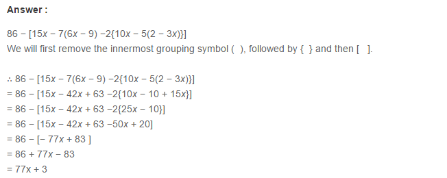 Algebraic Expressions RS Aggarwal Class 6 Maths Solutions Exercise 8D 9.1