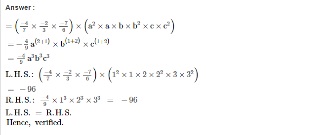 Algebraic Expressions RS Aggarwal Class 7 Maths Solutions Exercise 6B 25.1