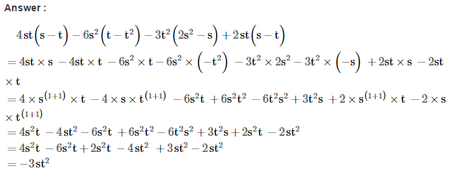 Algebraic Expressions RS Aggarwal Class 7 Maths Solutions Exercise 6C 26.1