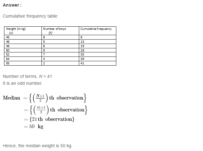 Collection and Organisation RS Aggarwal Class 7 Maths Solutions Ex 21B 8.1