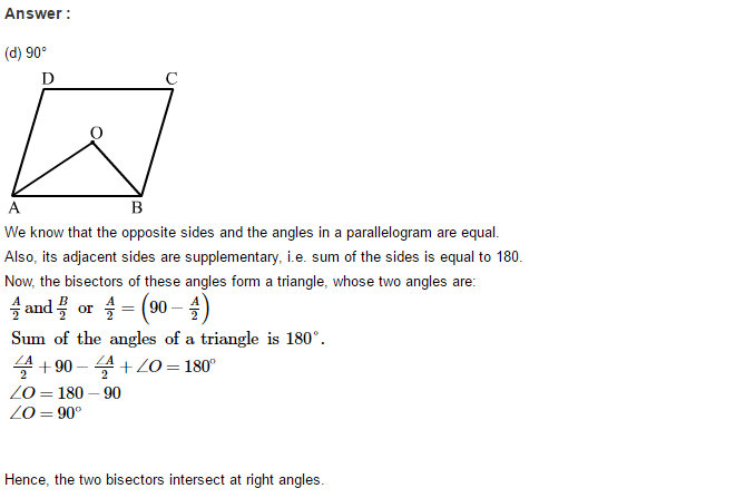 Construction of Quadrilaterals RS Aggarwal Class 8 Maths Solutions CCE Test Paper 11.1
