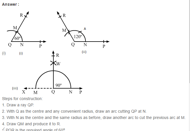 Constructions RS Aggarwal Class 6 Maths Solutions Exercise 14B 1.1