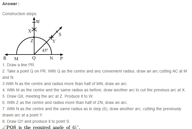 Constructions RS Aggarwal Class 6 Maths Solutions Exercise 14B 3.1