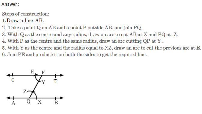 Constructions RS Aggarwal Class 7 Maths Solutions Exercise 17A 1.1