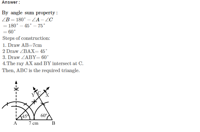 Constructions RS Aggarwal Class 7 Maths Solutions Exercise 17B 10.1