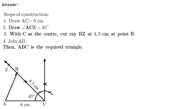 Constructions RS Aggarwal Class 7 Maths Solutions Exercise 17B 6.1