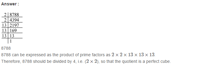Cubes and Cube Roots RS Aggarwal Class 8 Maths Solutions Ex 4A 10.1
