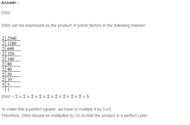 Cubes and Cube Roots RS Aggarwal Class 8 Maths Solutions Ex 4A 8.1