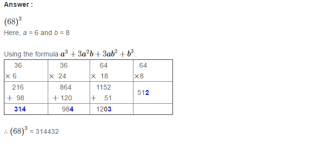 Cubes and Cube Roots RS Aggarwal Class 8 Maths Solutions Ex 4B 3.1