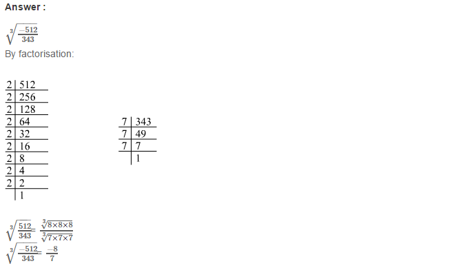 Cubes and Cube Roots RS Aggarwal Class 8 Maths Solutions Ex 4C 18.1