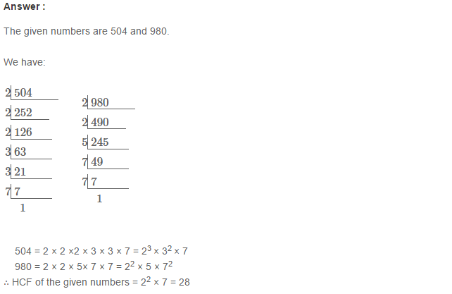 Factors and Multiples RS Aggarwal Class 6 Maths Solutions Ex 2D 3