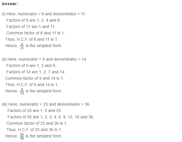 Fraction RS Aggarwal Class 6 Maths Solutions Exercise 5C 10.1
