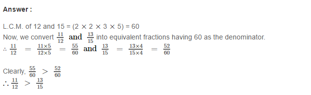 Fraction RS Aggarwal Class 6 Maths Solutions Exercise 5D 17.1