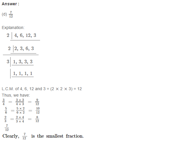 Fraction RS Aggarwal Class 6 Maths Solutions Exercise 5G 13.1