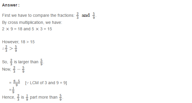 Fractions RS Aggarwal Class 7 Math Solutions Exercise 2A 15.1
