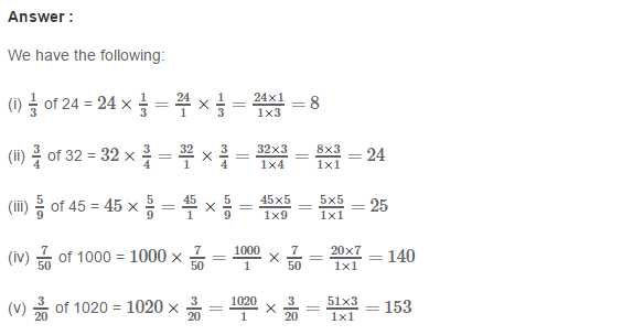 Fractions RS Aggarwal Class 7 Math Solutions Exercise 2B 3.1