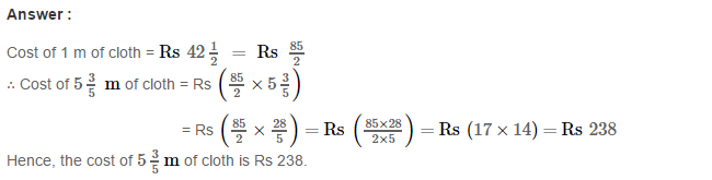 Fractions RS Aggarwal Class 7 Math Solutions Exercise 2B 5.1