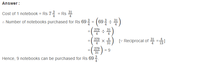Fractions RS Aggarwal Class 7 Math Solutions Exercise 2C 10.1