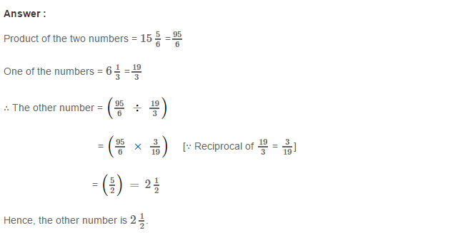 Fractions RS Aggarwal Class 7 Math Solutions Exercise 2C 15.1
