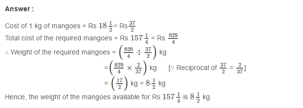 Fractions RS Aggarwal Class 7 Math Solutions Exercise 2C 6.2
