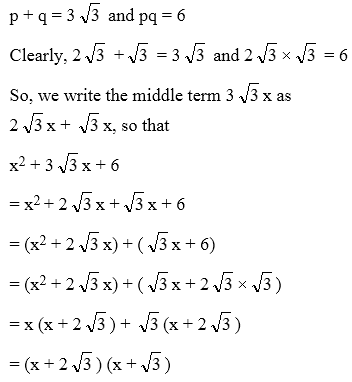 How To Factorise A Polynomial By Splitting The Middle Term 1