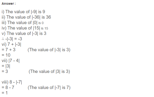 Integers RS Aggarwal Class 6 Maths Solutions Exercise 4A 12.1