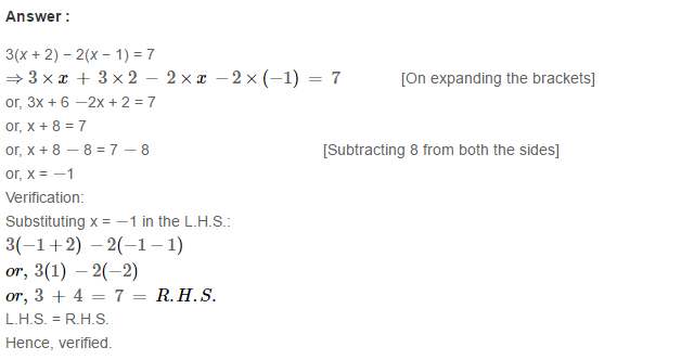 Linear Equation In One Variable RS Aggarwal Class 6 Maths Solutions Ex 9B 15.1