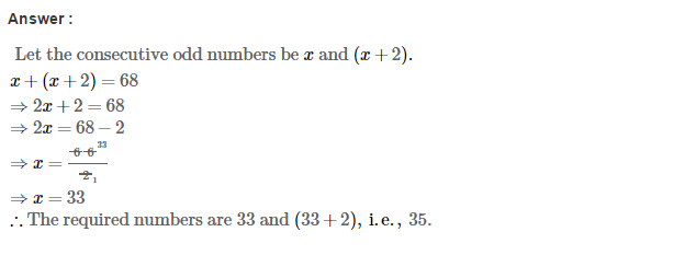 Linear Equations in One Variable RS Aggarwal Class 7 CCE Test Paper 9.1