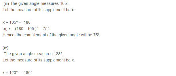 Lines and Angles RS Aggarwal Class 7 Maths Solutions 2.2