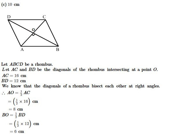 Parallelograms RS Aggarwal Class 8 Maths Solutions Exercise 16B 2.1