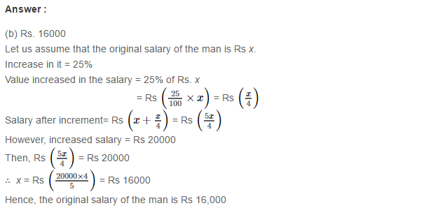Percentage RS Aggarwal Class 7 Maths Solutions Exercise 10C 11.1