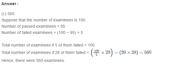 Percentage RS Aggarwal Class 7 Maths Solutions Exercise 10C 12.1