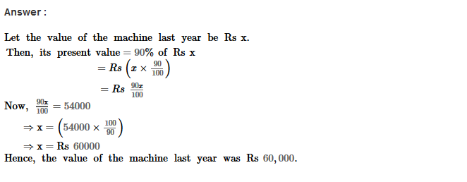 Percentage RS Aggarwal Class 8 Maths Solutions Ex 9C 3.1