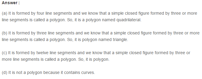Polygons RS Aggarwal Class 6 Maths Solutions 2.1