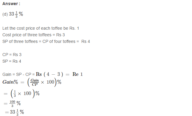 Profit and Loss RS Aggarwal Class 7 Maths Solutions Exercise 11B 8.1