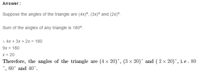 Properties of Triangles RS Aggarwal Class 7 Maths Solutions Exercise 15A 4.1