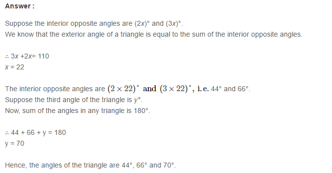 Properties of Triangles RS Aggarwal Class 7 Maths Solutions Exercise 15B 4.1