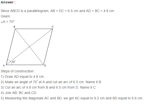 Quadrilaterals RS Aggarwal Class 6 Maths Solutions Exercise 17A 2.1