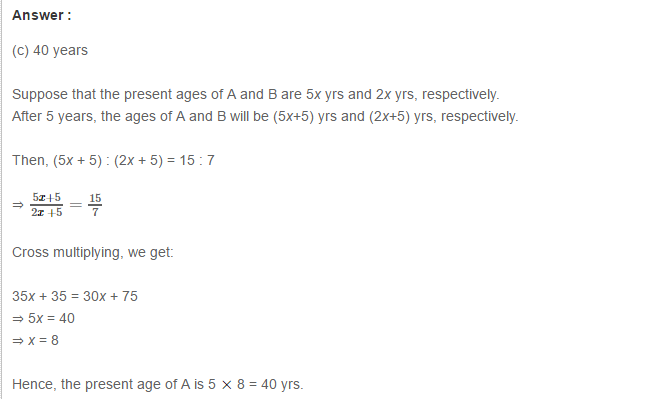 Ratio and Proportion RS Aggarwal Class 7 Maths Solutions CCE Test Paper 15.1