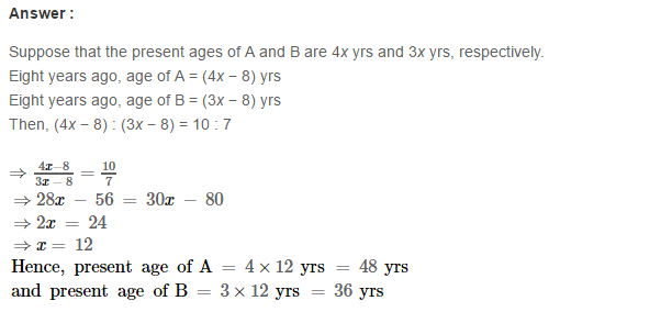 Ratio and Proportion RS Aggarwal Class 7 Maths Solutions CCE Test Paper 6.1