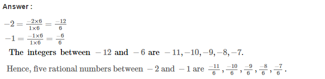 Rational Numbers RS Aggarwal Class 7 Maths Solutions CCE Test Paper 2.1