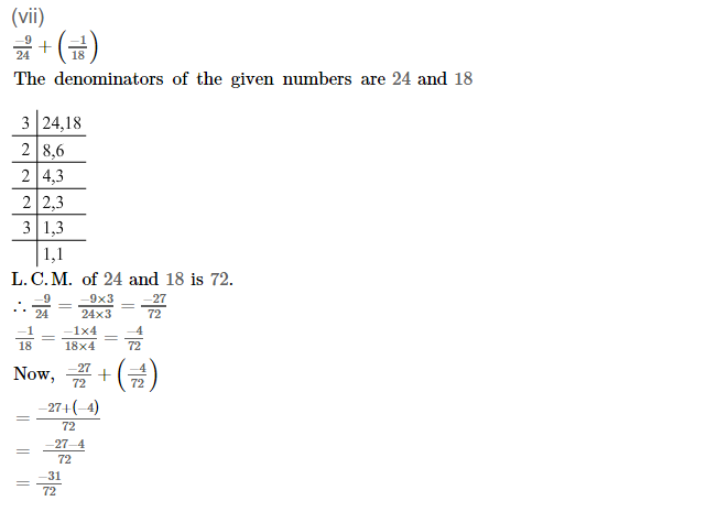 Rational Numbers RS Aggarwal Class 7 Maths Solutions Exercise 4C 2.7
