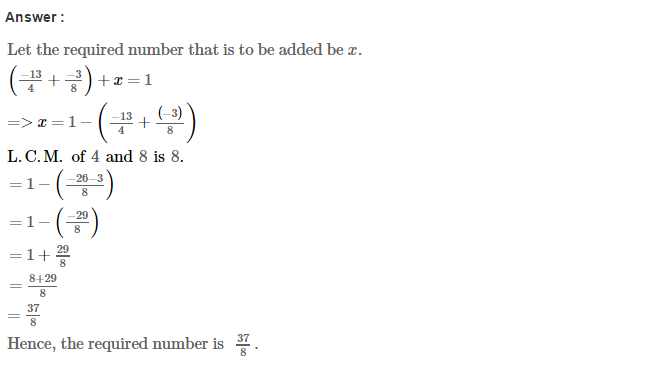Rational Numbers RS Aggarwal Class 7 Maths Solutions Exercise 4D 13.1